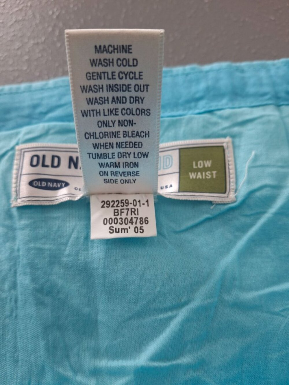 Old Navy Blue Green Ombre Skirt Womens 2 Cotton Boho Summer Y2K Festival - Picture 4 of 8